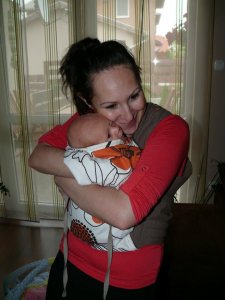 Kari gyönyörű kislányával, Dalmával